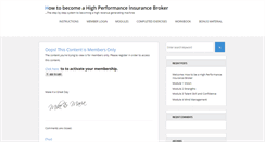 Desktop Screenshot of highperformanceinsuranceagent.com